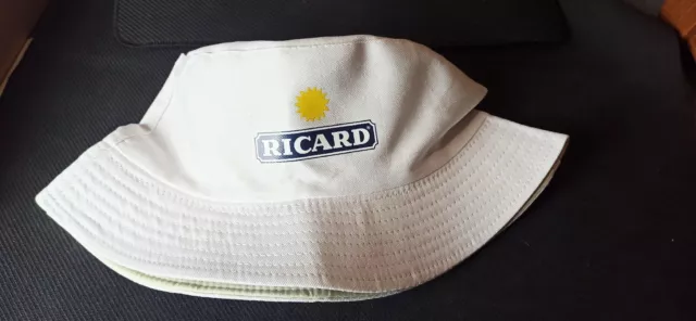 Bob Ricard réversible Chapeau Eté Apéro Style Plage Soleil Pétanque NEUF