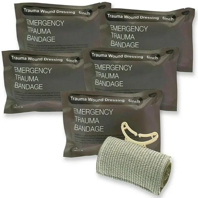 Pansement Israélien 15cm NEUF Survie Militaria Sécurité Secours Soins