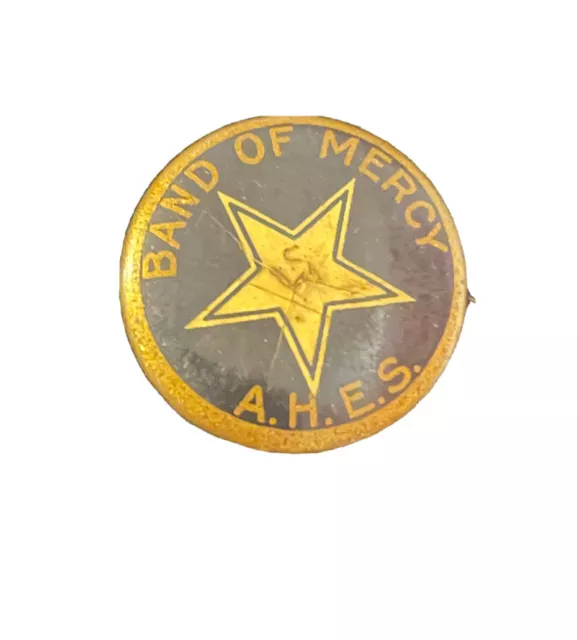 Rare Band of Mercy 20mm Pledge Pin American Humane Education Society A.H.E.S. 3