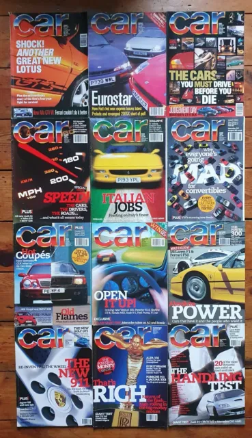 CAR Magazine - Complete Year - Jan-Dec 1997 - 12 Copies - Good Condition