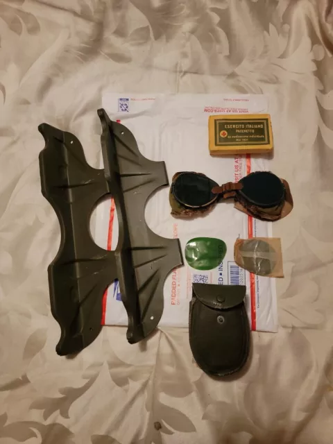 U.S. G.I. WWII 10TH DIVISION MOUNTAIN SKI GOGGLES+2 1945 pack frames+WW2 Italian U.S. G.I. WWII 10TH DIVISION MOUNTAIN SKI GOGGLES+2 1945 pack frames+WW2 Italian