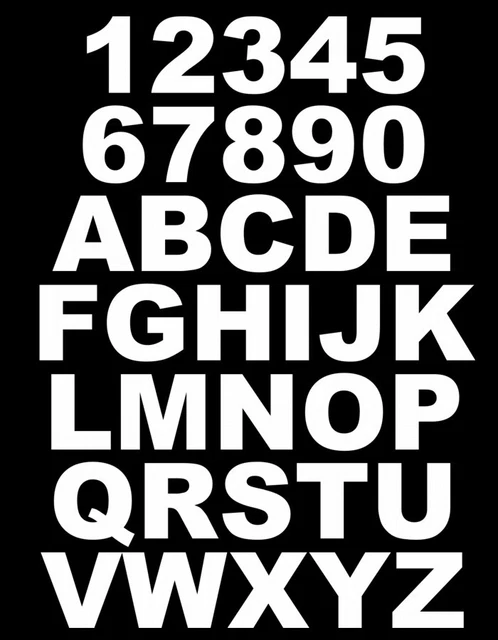 2 Pack WHEELIE BIN HOUSE NUMBERS STICKERS CAR WINDOW available in 19 colours !