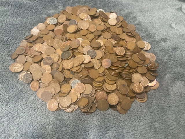 Wheat Penny / Indian Head Penny lot / 1500 pennies / lot 1 of 8 / read below