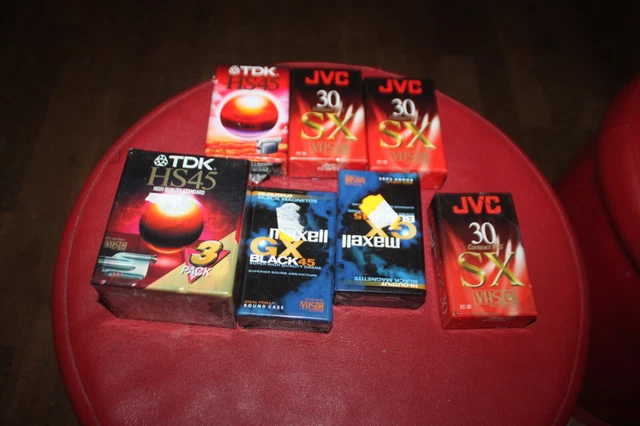 Lot De 6 Cassettes VHS Tradineur - Qualité Studio, Enregistrement Stéréo - Jusqu'à 6 Heures - SP/LP/EP
