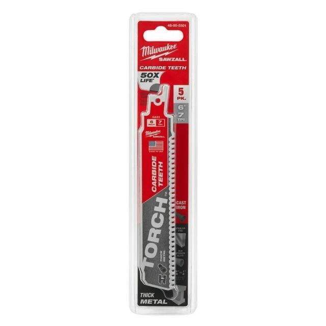 Milwaukee 48-00-5501 6 inch 7 TPI THE TORCH Carbide Teeth