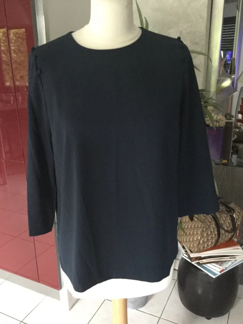 Blouse/chemise Femme Taille 36/38 Thème Marin Bleu Marine - Occasion Très Bon état