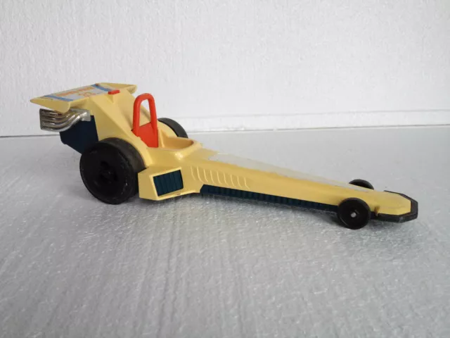 Vintage 1980 Fisher Price Adventure People Dragster Race Car #33 White