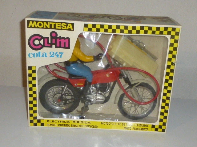 Jouet Ancien Moto Filoguidée Montesa - Vintage - Occasion Collection