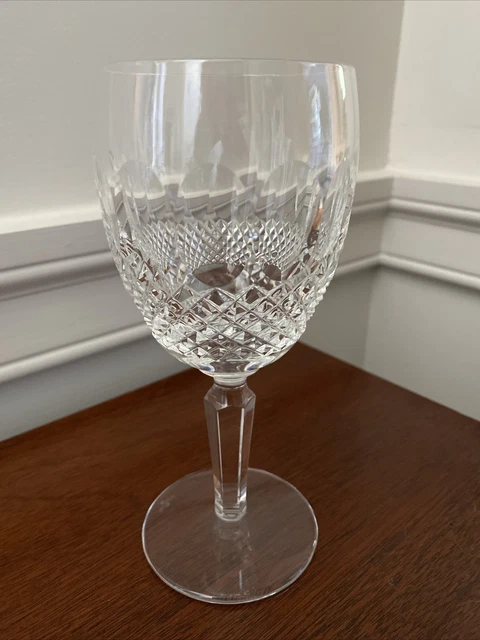 Waterford Crystal Colleen, Tall Stem, Thumbprints: Water Goblet , 7" 10oz