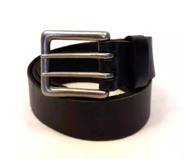 Aeropostale Genuine Leather Belt Size Medium Black Buckle Women's