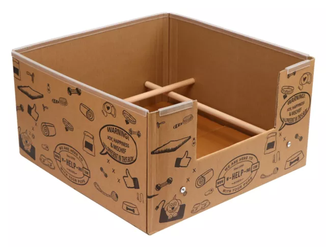 Whelping Box for Puppies and Kittens Disposable Cardboard Boxes Birthing Dogs
