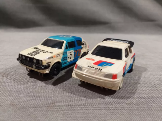 Lot TOMY AFX VW Golf GTI et Peugeot 205 GTI