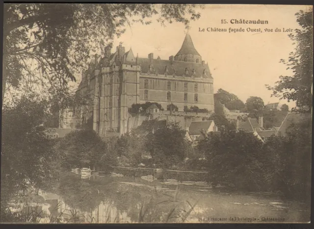 28 Chateaudun Carte Postale Chateau Cachet Hopital Temporaire N° 15 1915