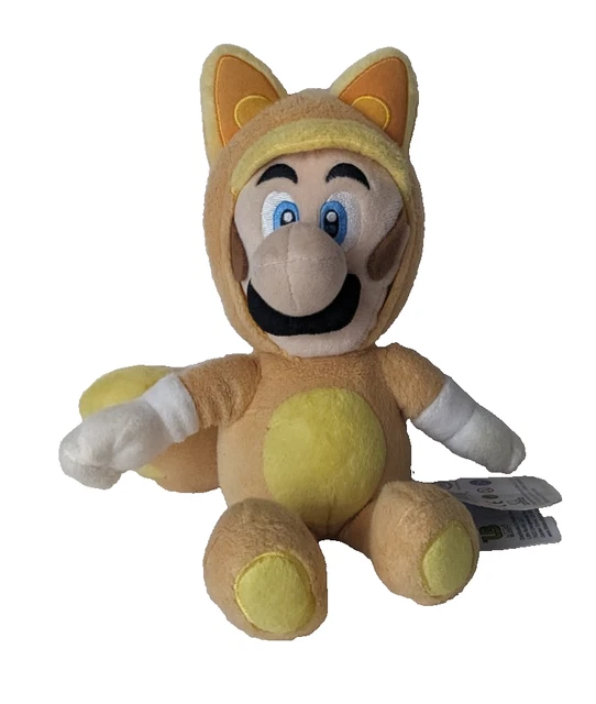 PELUCHE SUPER MARIO 3D Land Fox Luigi 9,5