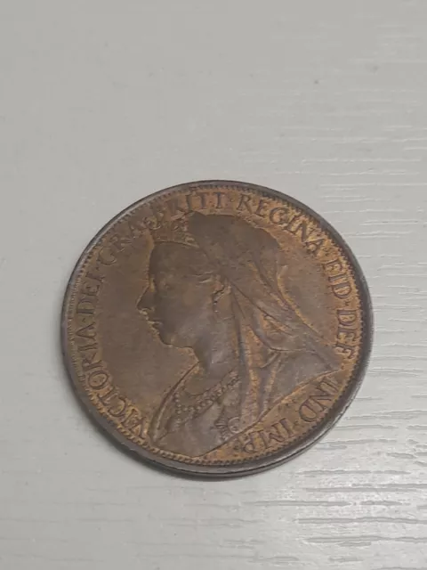 Queen Victoria Penny 1899   F/27