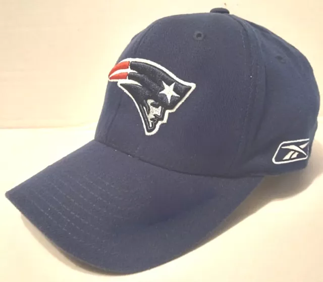 New England Patriots Vintage 3-Time Superbowl Champions Hat Mens M/L By Reebok