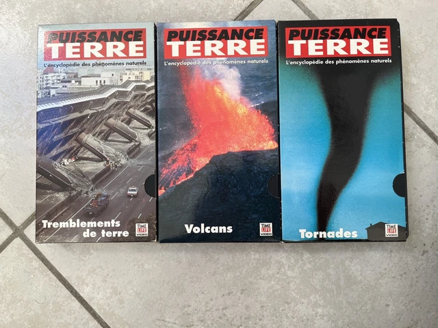 lot de 3 cassettes VHS Puissance Terre 