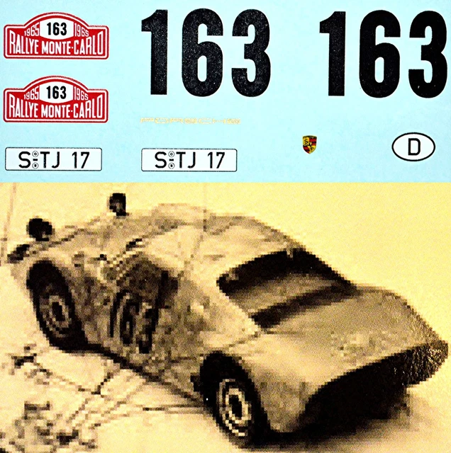 Décalcomanies 1:43 Porsche 904 Au Rallye De Bourgogne 1965 #3 Massoneri/Petetin - Neuf