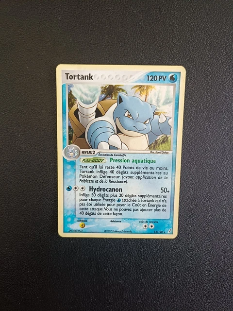 Carte Pokemon TORTANK 14/100 HOLO Bloc EX Gardiens de Cristal FR