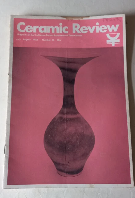 Revisión de cerámica. No. 16. Julio agosto. 1972.
