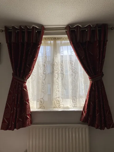 Velvet Curtains Pair of  2, Each Size, 165 Cm Length, 167 Cm Width