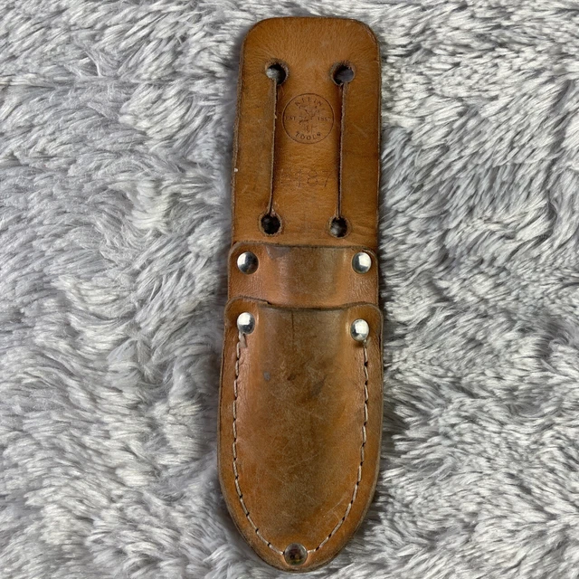 Leather Dual Sheath Tool Belt Slide Holder 5187 Klein Scissor Cable Electrician