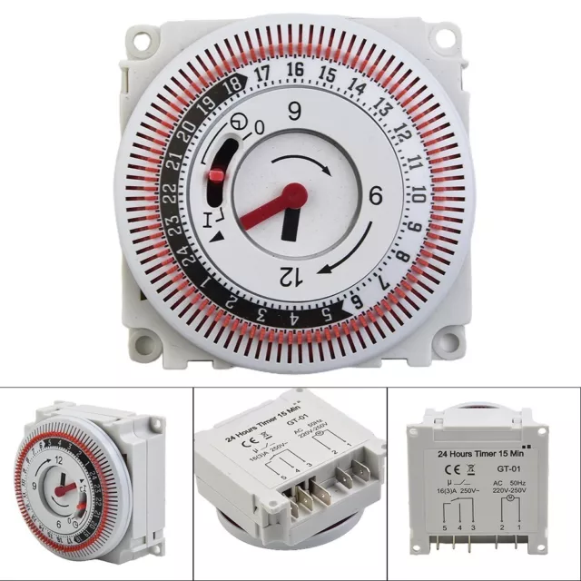 250V 50Hz Zeitschaltuhr Mechanischer Industriell Zahnriemen Gerät Schalter