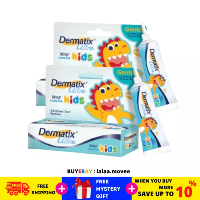 2 cajas DERMATIX Ultra Kids 9g Scar Formula - Cuidado de cicatrices para...