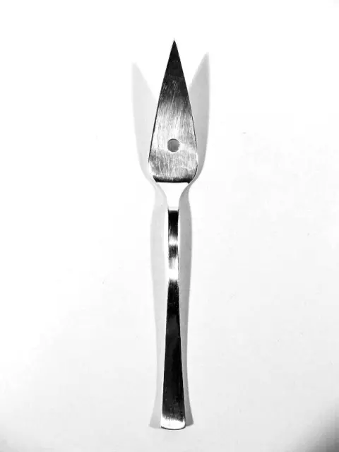 Hugo POTT Silber Fischmesser No.87 von 1954 ° Design nach Josef Hoffmann