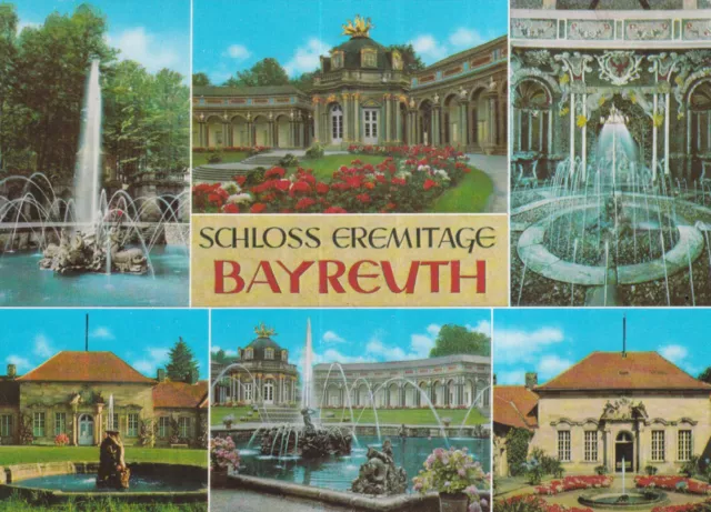 Alte Postkarte - Schloss Eremitage Bayreuth