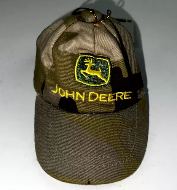 New John Deere Christmas Hat Ornament Tan/Brown