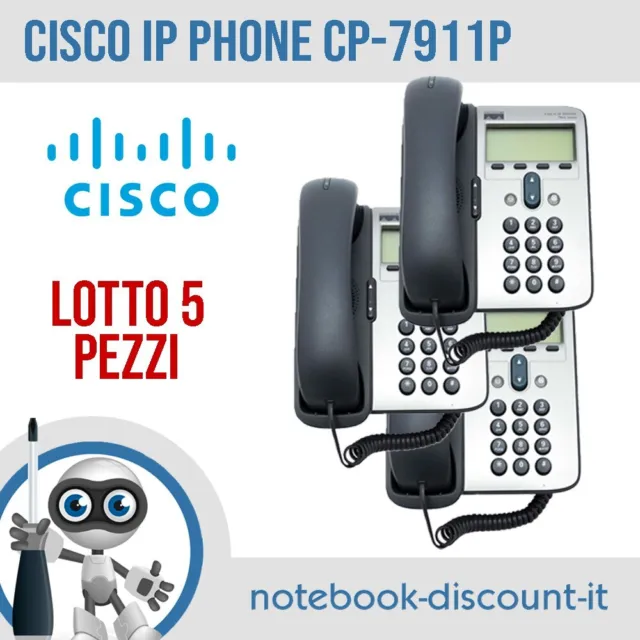 Cisco IP Phone 7911 Series CP-7911P Voip PoE Phone *LOTTO DA 5 PEZZI*