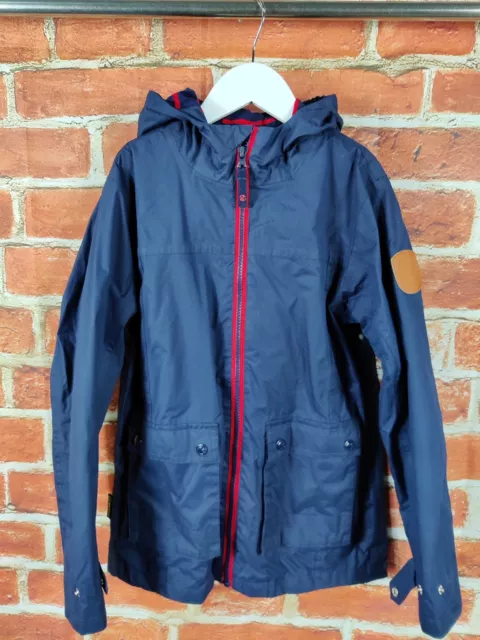 Boys Gelert Navy Blue Lightweight Coat Jacket Age 9-10 Years Lined Hood 140Cm