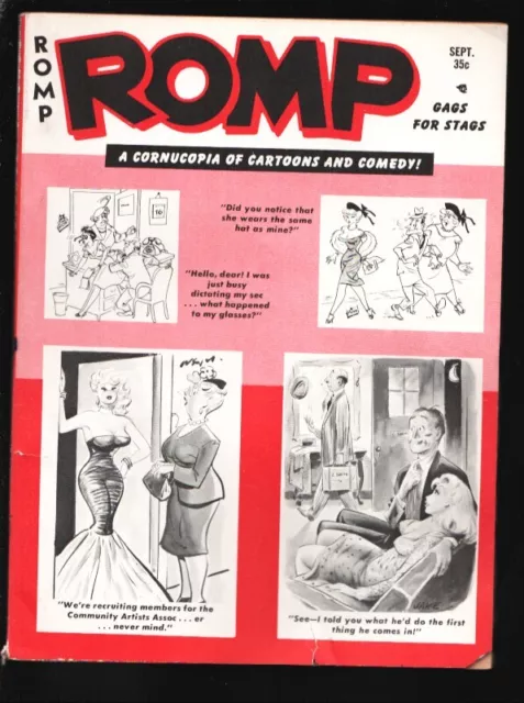 1964 Romp Humorama Cartoon Pin Up Digest Bill Ward 10 01 Picclick
