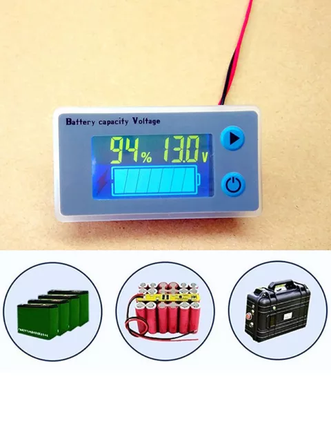 JS-C33 Universal 10-100V Digital Voltmeter Voltage Tester Monitor LCD Indicator