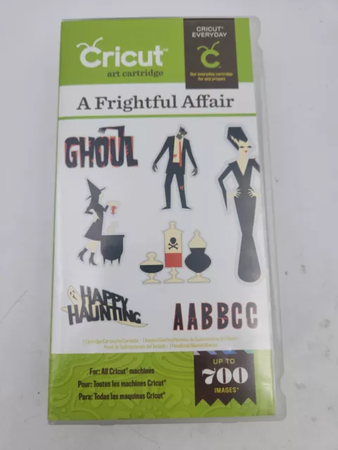 Cricut A Frightful Affair 2001756 y Happy Hauntings 2000373 Cartridges