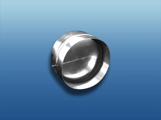 Clapet Anti-retour Rond Pour Conduits D'air - Diamètres 80 à 200 Mm - Blanc ABS - Facile à Installer - 8