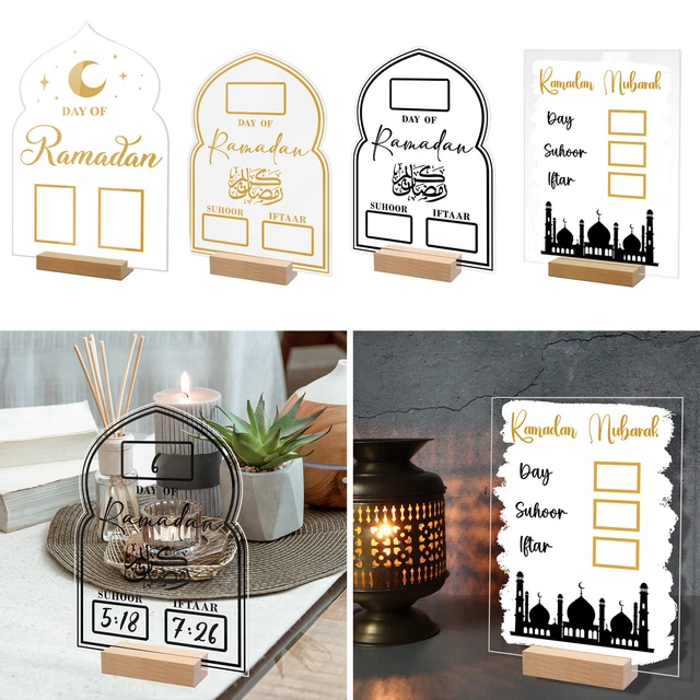 RAMADAN MUBARAK ADVENT Calendar 2024 DIY Countdown Calendars Eid Home