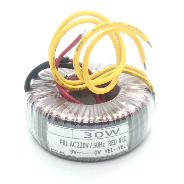 1Pc 30W Input 220V 50Hz Output 9V Power Amplifier Toroidal Transformer