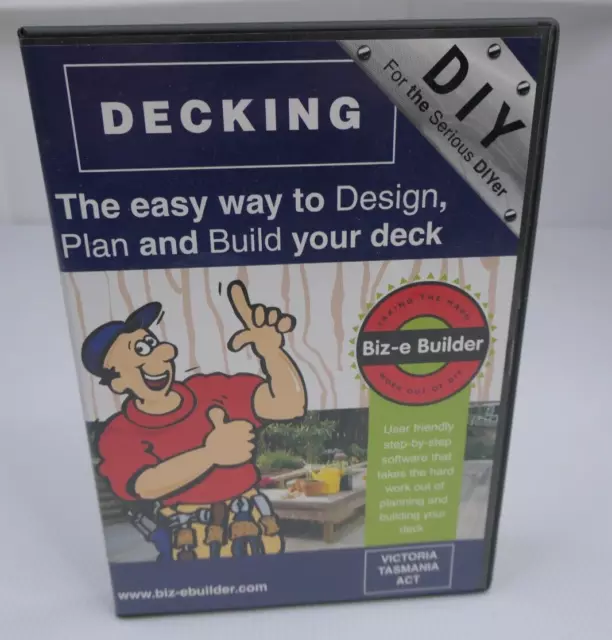 Decking Biz-e Builder DIY CD Software Guide 2002 Design plan build your own deck