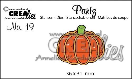 Crealies Partz Nr. 19 Pumkin A - Kürbis CLPartz19 Stanzschablone Halloween