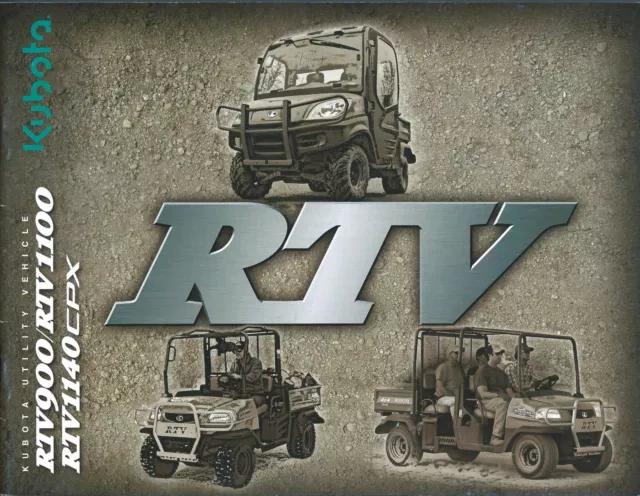 ATV Brochure - Kubota - RTV 900 1100 1140 CPX - Utility Vehicle - 2009 (V43)