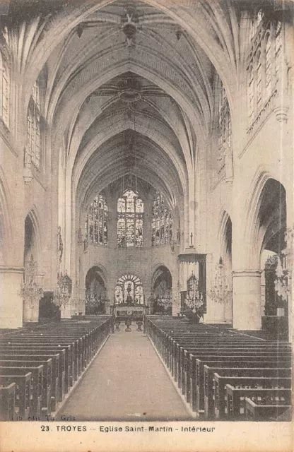 TROYES - Intérieur de l'Eglise Saint-Martin