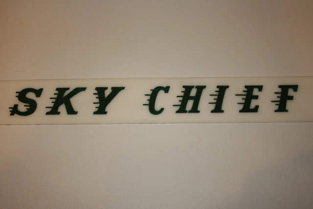 Texaco Sky Chief plastic Gas Oil Gasoline Sign  22" Vintage Station pump