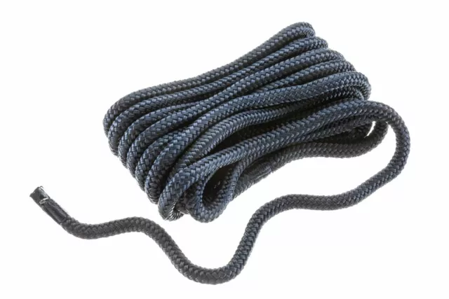 Seachoice 39841 Double Braid Nylon Dock Line, Navy Blue, 3/8-Inch x 20 Feet, ...