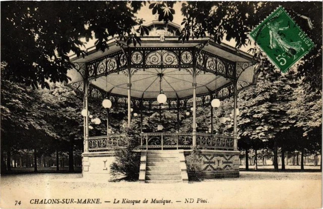CPA CHALONS-sur-MARNE - Le Kiosque de Musique (245206)