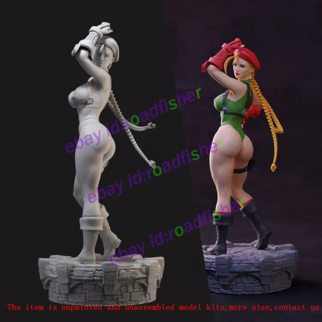 Lindenking a507 street fighter cammy branco 1/6 3d resina garagem figura  kits gk modelo sem pintura branco-coleção de filme para pintor