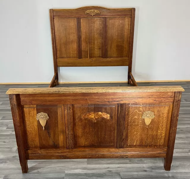 Amazing Rare Carved French Antique Double BED (LOT 2293)