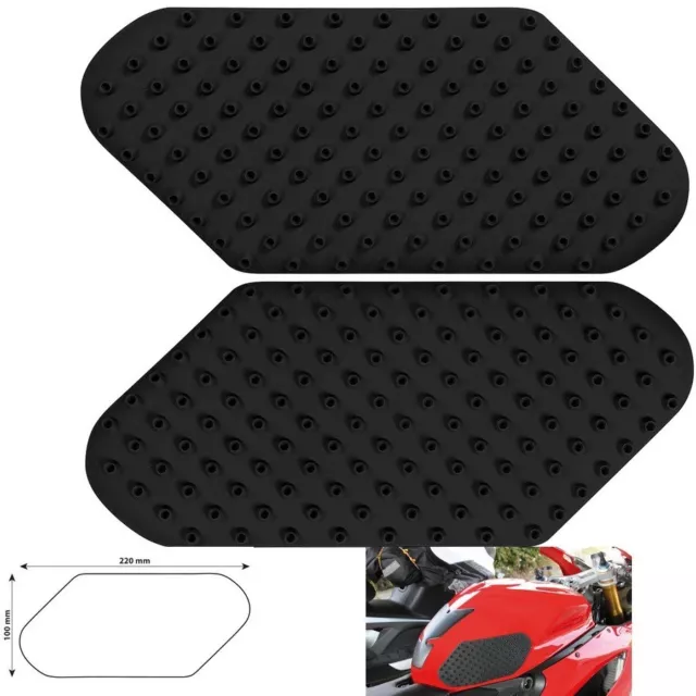 N°2 PROTEZIONI LATERALI  CARBON  22X10 cm  Pareti SERBATOIO MOTO ADESIVO 3D