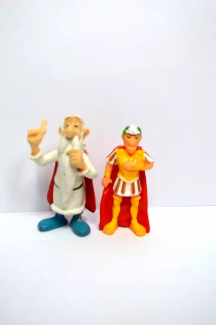 JOUET FIGURINE LOT ASTERIX ET OBELIX BD César Panoramix COLLECTION KINDER